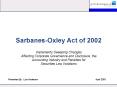 Sarbanes-Oxley Act of 2002 PowerPoint PPT Presentation