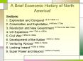 A Brief Economic History of North America! PowerPoint PPT Presentation