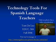 Technology Tools For Spanish Language Teachers