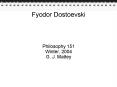 Fyodor Dostoevski PowerPoint PPT Presentation