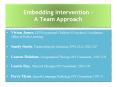 Embedding Intervention - PowerPoint PPT Presentation