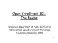 Open Enrollment 101: The Basics PowerPoint PPT Presentation