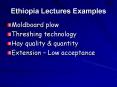 Ethiopia Lectures Examples PowerPoint PPT Presentation