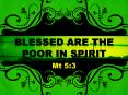 Blessed are the poor in spirit PowerPoint PPT Presentation