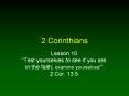 2 Corinthians PowerPoint PPT Presentation