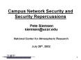 Campus Network Security and Security Repercussions PowerPoint PPT Presentation