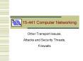 15-441 Computer Networking PowerPoint PPT Presentation
