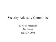 Security Advisory Committee