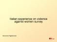 Italian experience on violence against women survey PowerPoint PPT Presentation