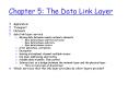 Chapter 5: The Data Link Layer PowerPoint PPT Presentation