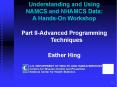 Understanding and Using NAMCS and NHAMCS Data: A Hands-On Workshop PowerPoint PPT Presentation