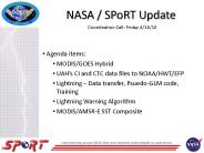 NASA / SPoRT Update