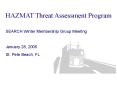 HAZMAT Threat Assessment Program PowerPoint PPT Presentation