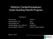 Wilshire Center/Koreatown Green Building Retrofit Program