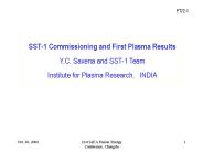 SST-1 Commissioning and First Plasma Results