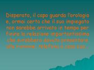 Disperato, il capo guarda l