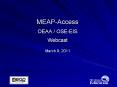 MEAP-Access OEAA / OSE-EIS Webcast March 9, 2011 PowerPoint PPT Presentation