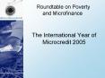 The International Year of Microcredit 2005 PowerPoint PPT Presentation