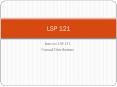 Intro to LSP 121 PowerPoint PPT Presentation