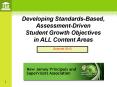 Developing Standards-Based, Assessment-Driven PowerPoint PPT Presentation