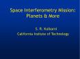 Space Interferometry Mission: Planets PowerPoint PPT Presentation