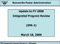 Update to FY 2008 PowerPoint PPT Presentation