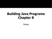 Building Java Programs Chapter 8