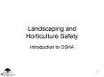 Landscaping and Horticulture Safety PowerPoint PPT Presentation