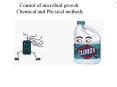 Control of microbial growth: Chemical and Physical methods PowerPoint PPT Presentation