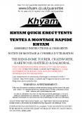 KHYAM QUICK ERECT TENTS PowerPoint PPT Presentation