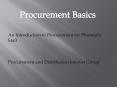 Procurement Basics PowerPoint PPT Presentation