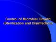 Control of Microbial Growth (Sterilization and Disinfection) PowerPoint PPT Presentation