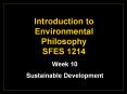 Introduction to Environmental Philosophy           SFES 1214 PowerPoint PPT Presentation