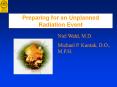 Preparing for an Unplanned Radiation Event PowerPoint PPT Presentation