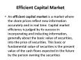 Efficient Capital Market PowerPoint PPT Presentation