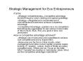 Strategic Management for Eco Entrepreneurs PowerPoint PPT Presentation