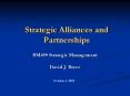 Strategic Alliances and Partnerships PowerPoint PPT Presentation