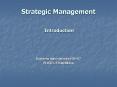 Strategic Management   Introduction PowerPoint PPT Presentation
