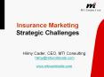 Insurance Marketing Strategic Challenges PowerPoint PPT Presentation