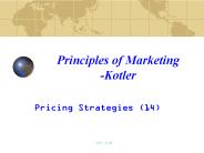 Pricing Strategies (14) PowerPoint PPT Presentation