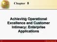 Achieving Operational Excellence and Customer Intimacy: Enterprise Applications PowerPoint PPT Presentation