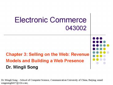 Electronic Commerce 043002