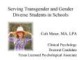 Serving Transgender and Gender Diverse Students in Schools PowerPoint PPT Presentation