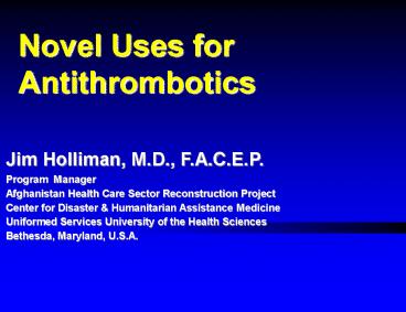 Jim Holliman, M.D., F.A.C.E.P.