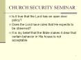 CHURCH SECURITY SEMINAR PowerPoint PPT Presentation