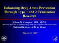 Enhancing Drug Abuse Prevention Through Type 1 and 2 Translation Research PowerPoint PPT Presentation