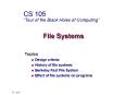 File Systems PowerPoint PPT Presentation