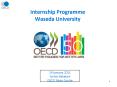 Internship Programme Waseda University PowerPoint PPT Presentation