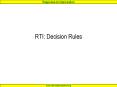 RTI: Decision Rules PowerPoint PPT Presentation