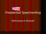 Presidential Speechwriting